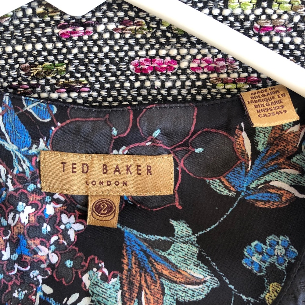 Ted Baker London Kyokod Boucle Zip Front Dress - Picture 10 of 11